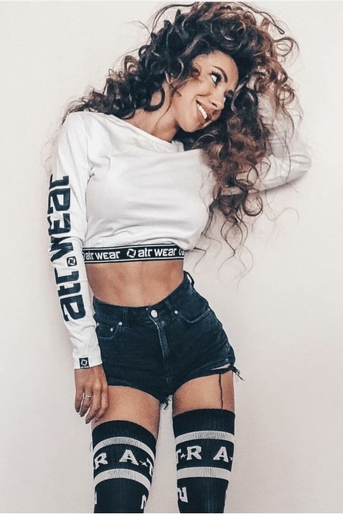 longsleeve damski biały